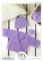 UK Hand Knit Association Baby Wrap Cardigan & Hat DK Knitting Pattern UKHKA70
