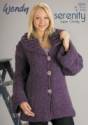 Wendy Serenity Super Chunky Wide Collared Cardigan Knitting Pattern 5581