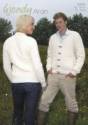 Wendy Traditional Aran Unisex V Neck Cable Cardigan Knitting Pattern 5585