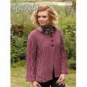 Wendy Pampas Mega Chunky Cable Knit Jacket Knitting Pattern 5700